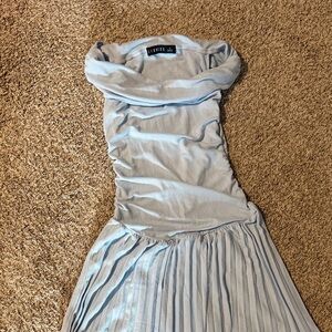 Lioness Light Blue Strapless Dress